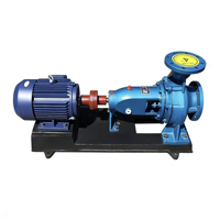 Pompe centrifuge horizontale monophasée à aspiration axiale pour eau claire, électrique, industrielle, haute efficacité, en fonte