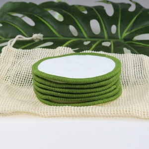 Tampons démaquillants en coton <span class=keywords><strong>de</strong></span> <span class=keywords><strong>bambou</strong></span> écologiques personnalisés OEM, simples, hautement absorbants, organiques, réutilisables, lavables, en maille <span class=keywords><strong>éponge</strong></span> - Product Image 2