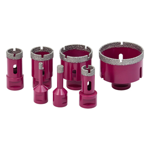 Tốc Độ Cao Thép 10Pcs Brazed Kim Cương Lõi Khoan Bit Thiết Lập Cho Phay Chamfer Trên Đá Granit Đá Cẩm Thạch Masonry Với Máy Mài Góc - Product Image 1