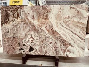 שיש פיקאסו טבעי ורוד-רך עם ורידים לבנים, ידידותי לסביבה, מלוטש, לחדר אמבטיה, וילה, מטבח-אי/סלון - Product Image 1