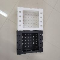 Caisse de transport pliable ventilée en plastique ondulé pour okra, antichoc, en panneau alvéolaire PP, pour légumes frais, vente en gros