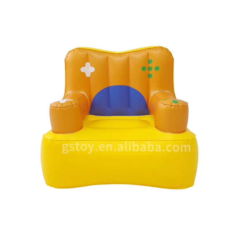 Fauteuil gonflable style console de jeu pour enfants pliant dessin animé mini chaise à air unique enfants un siège canapé gonflable