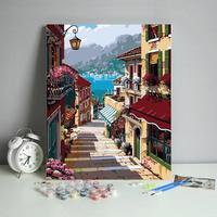 DIY peinture à l'huile numérique Européenne Venise paysage salon décoration peinture DIY peinture par numéros