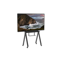 Meuble TV mobile moderne en vente chaude, support de chariot pour téléviseur LCD sur roulettes, chariot TV robuste pour écrans de 37 à 75 pouces