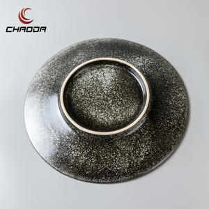 Assiette en céramique à motif de tulipes médiévales créatives, assiette rétro à fleurs d'hortensia pour le dîner et le dessert, pour la maison ou l'usine alimentaire directe - Product Image 6