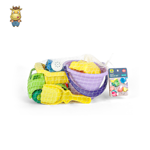 Ensemble de jouets de plage pour enfants, 9 pièces, kit de jeu de sable en caoutchouc souple avec seau, camion, pelle, râteau, arrosoir et moules d'animaux - Product Image 2