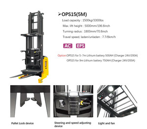 Carretilla Elevadora Recogepedidos <span class=keywords><strong>El</strong></span>éctrica para <span class=keywords><strong>Almacén</strong></span> con Alta Capacidad de Elevación - Product Image 4