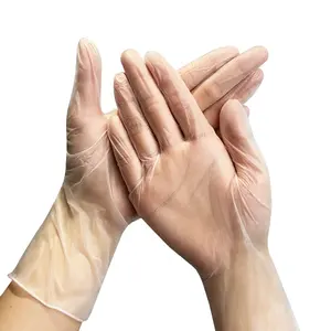 GMC ucuz PVC eldiven ev 100 adet lateks ücretsiz sınav eldiven tozsuz tek kullanımlık vinil eldiven