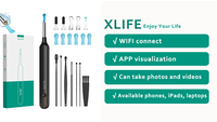 Bebird Xlife X1+ Nettoyeur d'oreilles électrique avec caméra, kit otoscope visuel, WiFi, intelligent et portable