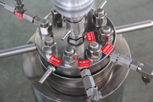 Réacteur de laboratoire d'hydrogénation semi-automatique bibo 1L mobile en acier inoxydable 350 bars contrôlé par PLC, facile à utiliser - Product Image 4