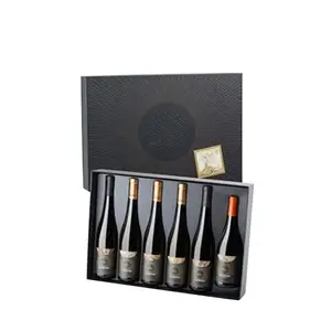 Custom Logo Rectangular Craft Packaging White Hard Cardboard Luxury wine Box Gift Box For Wine Glass