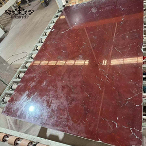 Goldtop OEM/ODM – Nouvelle dalle moderne grand format en quartzite rouge <span class=keywords><strong>bordeaux</strong></span> poli, pierre naturelle, étanche et écologique pour cuisine, salle de bain et villa - Product Image 3