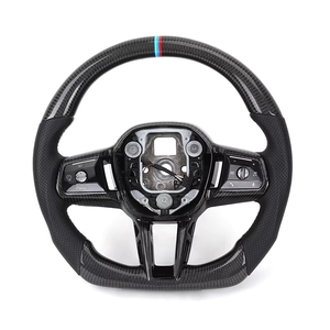 Volante de fibra de carbono envuelto en cuero perforado negro personalizado para F30 a <span class=keywords><strong>precio</strong></span> directo de fábrica con estilo M Sport - Product Image 1