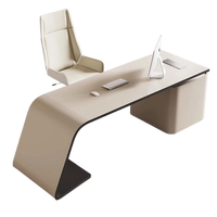 Table de bureau BOSS peinte et cuite au four Vente directe d'usine Offre Spéciale bureau de luxe facile à installer