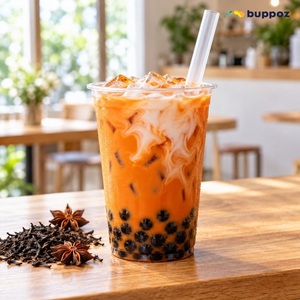 ชาไทยพร้อมดื่ม กลิ่นหอมเข้มข้น รสชาติยอดนิยม พร้อมถ้วยทอปิโอก้า - Product Image 1