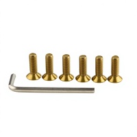 Kit de vis de sécurité antivol en aluminium usiné CNC, boulon fraisé anodisé OEM