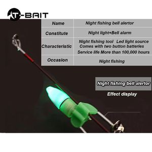 Haute qualité mer pôle cloche veilleuse alarme pêche cloche lancer pôle roche Double cloche pince mer pêche accessoires pêche - Product Image 4