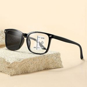 Gafas de Lectura Progresivas Multifocales con Cambio de Color Vintage, Gafas Fotocromáticas Inteligentes para Presbicia, para Hombre y Mujer - Product Image 1