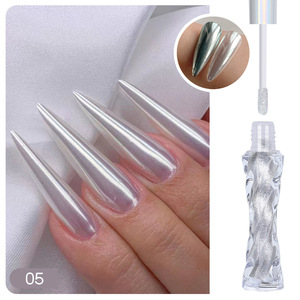 <span class=keywords><strong>Poudre</strong></span> à ongles liquide blanche et rose Moonlight, effet miroir chromé, <span class=keywords><strong>vernis</strong></span> <span class=keywords><strong>semi</strong></span>-<span class=keywords><strong>permanent</strong></span>, sans poussière, gel pour manucure, décoration - Product Image 6