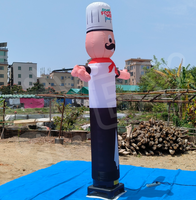 Mascotte géante de chef gonflable personnalisé pour la publicité de restaurant