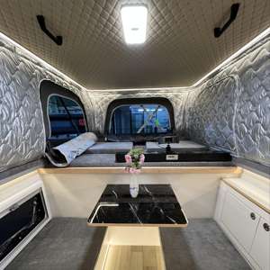 Plástico moderno para <span class=keywords><strong>Toyota</strong></span> <span class=keywords><strong>Hilux</strong></span> Custom Camper Shells Pop-up Bed Slide Truck Campers para acampar al aire libre Hecho en China - Product Image 6