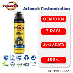 TYREFIX 20OZ Premium R1234ze Mousse de réparation et scellant pour pneus ignifuge, réparation d'urgence sans démontage, non corrosif - Product Image 1