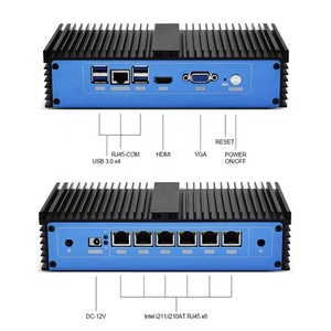 Nhà sản xuất mới <span class=keywords><strong>Intel</strong></span> <span class=keywords><strong>pentium</strong></span> 4405u/4415u tường lửa Mini PC 6 * lans mềm Router <span class=keywords><strong>Intel</strong></span> i211/i210 không quạt DDR4 pfsense EU/UK - Product Image 6