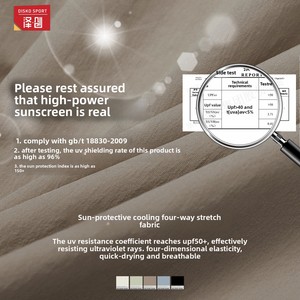 Saiffashion Bộ đồ thể thao chạy bộ thoáng khí chống tia UV cho nữ Bộ quần short 2 món 3043 thun nylon Eo co giãn - Product Image 4