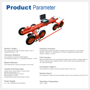 Probador de Planitud Inteligente de Ocho Ruedas para Inspección Vial, Probador de Planitud de Pavimento Asfáltico, Entrega Rápida - Product Image 2