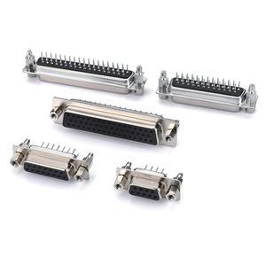 D-SUB 9Pin männliche Löt vordere genietete Mutter für Kabel, D-SUB 9Pin Stecker, DB 9P Stecker - Product Image 3