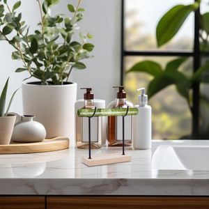 Exhibidor de Joyería Pequeño, Rectangular, de Metal Negro, Estilo Moderno y Simple, con Función de Organización para Sala de Estar - Product Image 4