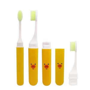 فرشاة أسنان للسفر ذات شعيرات نايلون صلبة مزدوجة الفعالية، قابلة للطي مع رقبة مرنة ومقبض مقاوم للانزلاق ورأس صغير للاستخدام المنزلي - Product Image 5