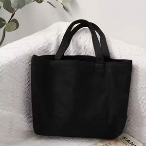 Wholesale High Quality Multi Color Reusable Grocery Shopping Long Canvas Tote Bag Custom Logo <b>Box</b> Packaging for Daily Travel - Product Image 3