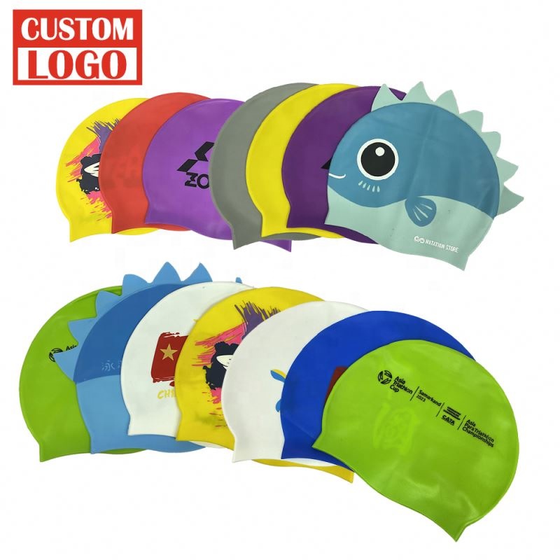 Dallonan Bonnet De Bain Unisexe En Polyester Avec Motif Canard Bleu Et Jaune