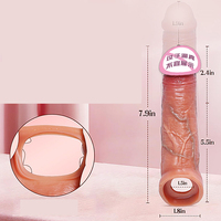 Tragbare Perlen-Massage-Dildo-Hüllen für Frauen mit Fernbedienung zur Klitorisstimulation und Orgasmus