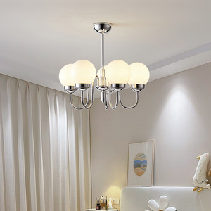 โคมไฟแก้วทรงเมล็ดถั่ววิเศษสไตล์บาวเฮาส์ วินเทจ แบบมินิมอลฝรั่งเศส สำหรับห้องนั่งเล่นและห้องรับประทานอาหาร - Product Image 5