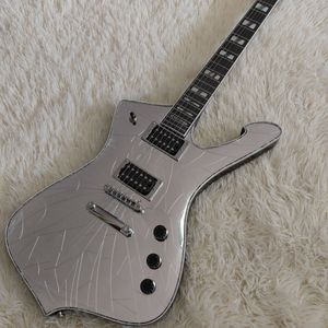 <span class=keywords><strong>Guitarra</strong></span> <span class=keywords><strong>Eléctrica</strong></span> <span class=keywords><strong>IbaneZ</strong></span> de Alta Calidad con Acabado Espejo Ice Crack, Lujosa y de Alta Gama, Ideal para Presentaciones Profesionales - Product Image 1