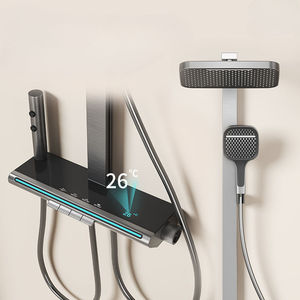Juego <span class=keywords><strong>de</strong></span> <span class=keywords><strong>ducha</strong></span> digital <span class=keywords><strong>para</strong></span> bañera al por mayor, sistema <span class=keywords><strong>de</strong></span> <span class=keywords><strong>ducha</strong></span> <span class=keywords><strong>de</strong></span> latón <span class=keywords><strong>para</strong></span> baño, <span class=keywords><strong>grifo</strong></span> mezclador ajustable <span class=keywords><strong>de</strong></span> agua fría y caliente <span class=keywords><strong>para</strong></span> hotel - Product Image 1