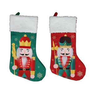<span class=keywords><strong>Chaussette</strong></span> <span class=keywords><strong>de</strong></span> Noël en velours brodé motif Soldat <span class=keywords><strong>Casse</strong></span>-<span class=keywords><strong>Noisette</strong></span>, idéale pour décorer la maison et offrir des bonbons - Product Image 1