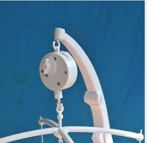 Caja de música móvil <span class=keywords><strong>para</strong></span> cuna, campana de cama con motor móvil, funciona con batería, dulce sueño, campana musical colgante, juguete - Product Image 5