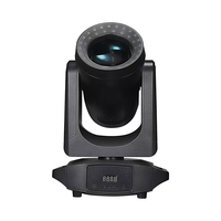 Projecteur LED mobile MOKE 150W blanc, 7 couleurs, 7 gobos, 18 prismes, 24 bandes LED, DMX512 14CH pour discothèque, karaoké, soirée