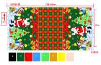Nappe personnalisée 100% polyester Tissu d'impression Minimatt Motif floral Emballage en rouleau Textile de maison doux pour garçons Motif uni