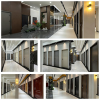 Porte d'entrée de sécurité antivol en acier de luxe moderne, compatible avec les serrures intelligentes, personnalisable pour portail extérieur, villa, appartement, hôpital, entrée principale