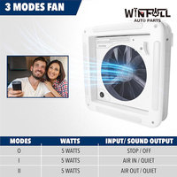 Nouveau ventilateur de toit WINFULL 12V avec lumière LED 5W/8W, levage manuel réversible 730 (2005-2010) pour camping-car européen, rénovation/amélioration