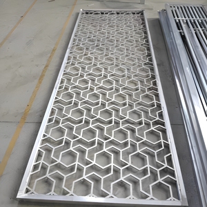 Paravent en aluminium perforé, design moderne, surface anodisée, anti-corrosion, application extérieure, largeur 70 pouces - Product Image 2