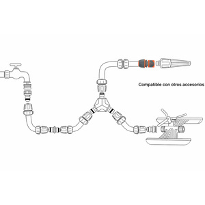 Connettore Universale in Plastica per Tubi 1/2" 5/8" 3/4" - Product Image 4