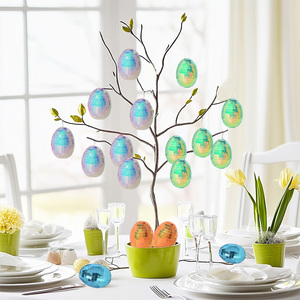 Hot Sale Silver Reflection Teen Easter Disco Ball PET Easter Egg Glass Christmas Halloween Decoration Festive Factory Price - Product Image 5