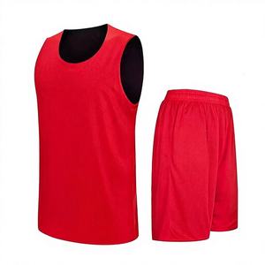 Uniformes de Baloncesto con Diseño Sólido y Estampado Digital Completo, Personalizables con Nombres de Jugadores, 100% Poliéster, Sin Mangas, Venta al Por Mayor - Product Image 1