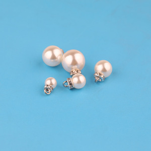 Colgante de Perlas ABS con Diamantes de Imitación, Resina Plástica Redonda para Fabricación de Joyería DIY - Product Image 4