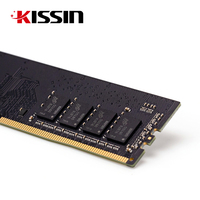 Mémoire DDR4 KISSN RAM Factory 4 Go 8 Go 16 Go 32 Go PCB noir 2133 MHz 2400 MHz 2666 MHz 3200 MHz pour PC de bureau et jeux